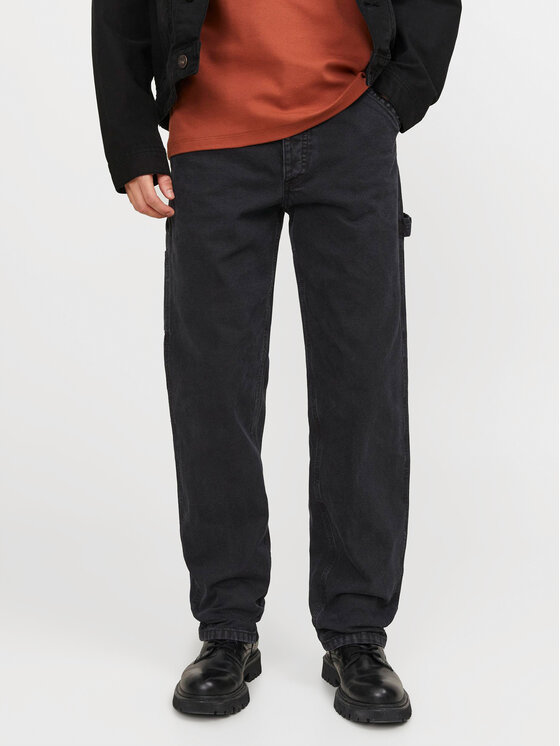 Jack&Jones Džínsy Eddie 12252802 Čierna Loose Fit