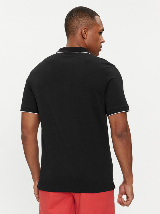 Calvin Klein Calvin Klein Тениска с яка и копчета K10K112751 Черен Regular Fit