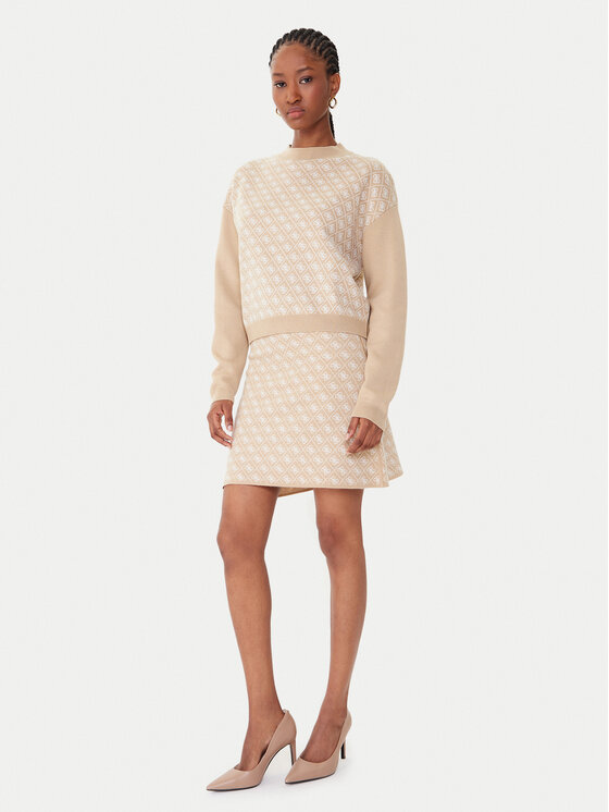 Guess Guess Гольф W5BR23 Z3JD2 Бежевий Relaxed Fit