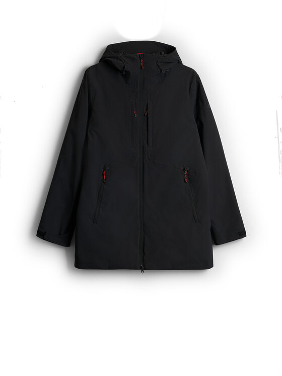 4F 4F Płaszcz zimowy URBAN COMMUTER Czarny Regular Fit