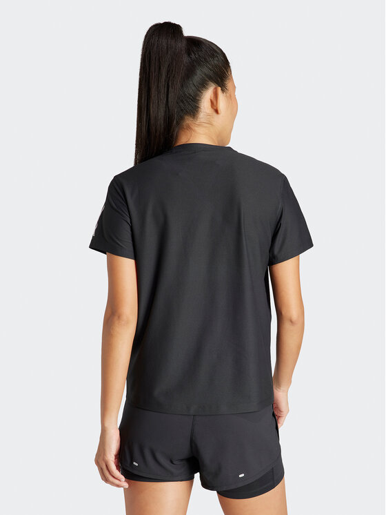 adidas adidas Тениска от техническо трико Own The Run IN2961 Черен Regular Fit