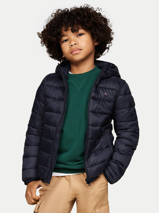 Tommy Hilfiger Vatovaná bunda KS0KS00584 D Tmavomodrá Regular Fit