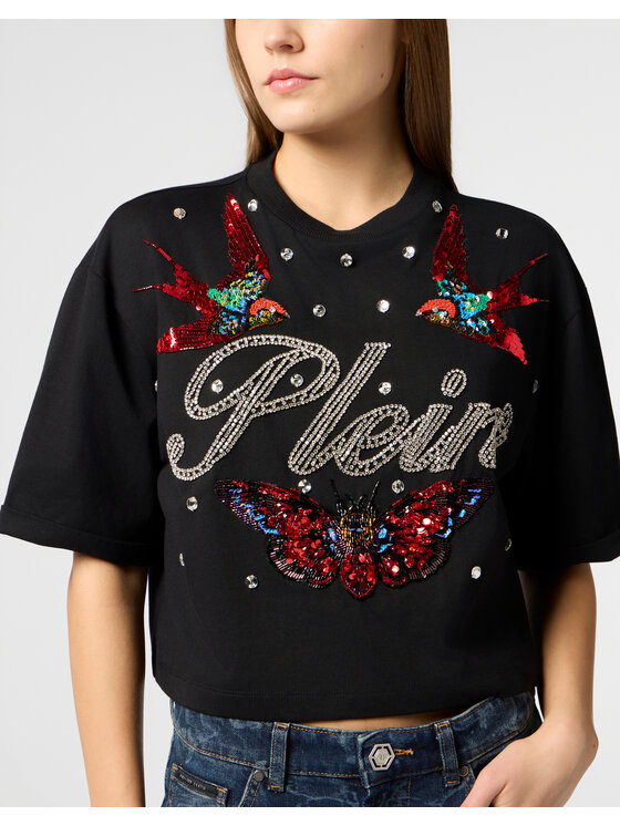 PHILIPP PLEIN PHILIPP PLEIN T-Shirt 29017 Czarny Regular Fit