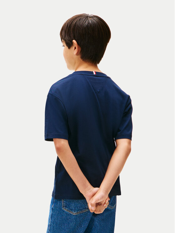 Tommy Hilfiger Tommy Hilfiger T-shirt Essential Flag KB0KB09646 Tamnoplava Regular Fit
