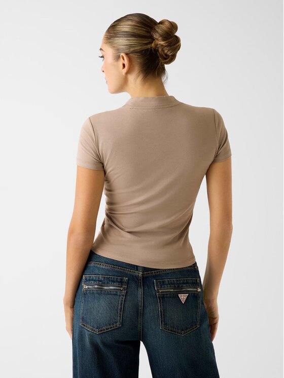 Guess Guess Marškinėliai 167491 Smėlio Classic Fit