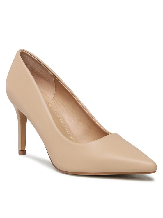 Pantofi cu toc subțire JENNY LS5367-01D Bej