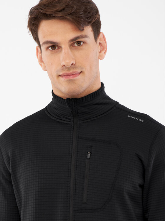 Viking Viking Bluza Admont Full Zip Man Czarny Regular Fit