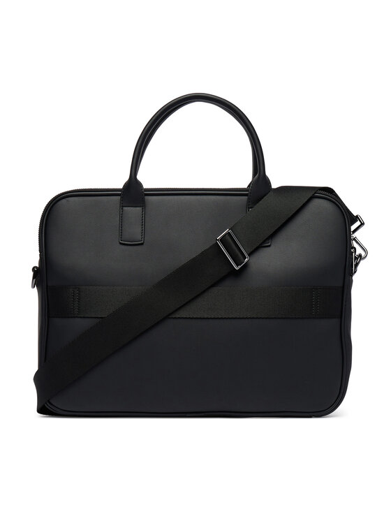 Tommy Hilfiger Tommy Hilfiger Brašna na notebook Th Woven Computer Bag AM0AM14094 Černá