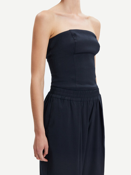 Top Elin F23100177 Nero Slim Fit