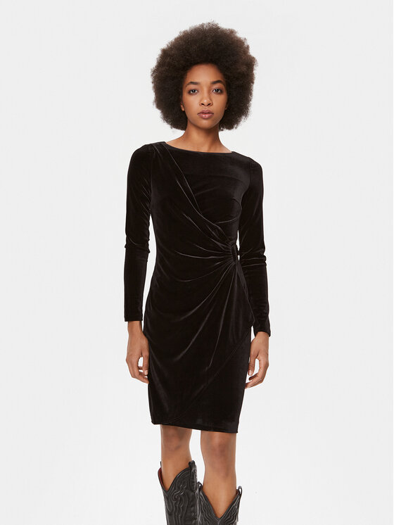 DKNY Každodenné šaty DD3HF242 Čierna Regular Fit