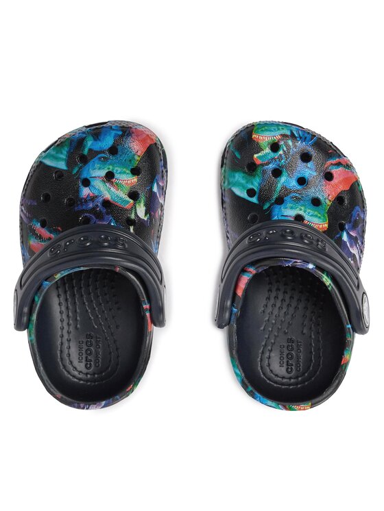 Crocs Pantoletten Classic Dino Clog T 208303 Dunkelblau | Modivo.de