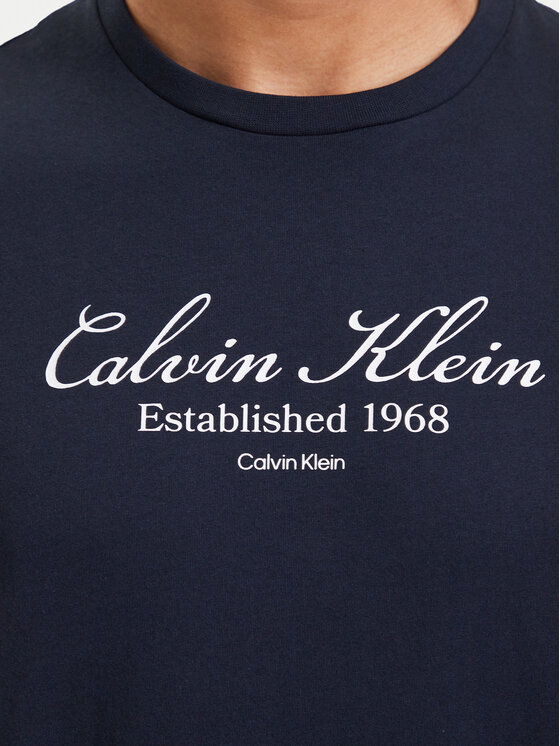 Calvin Klein Jeans Calvin Klein Jeans T-Shirt Script LV04RH830G Σκούρο μπλε Regular Fit