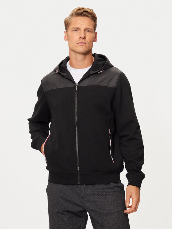 Hechter Paris Mikina 70018 142921 Čierna Regular Fit