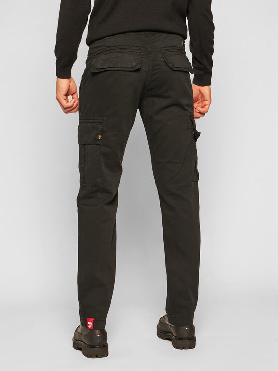 Alpha Industries Alpha Industries Medžiaginės kelnės Agent 158205 Juoda Regular Fit