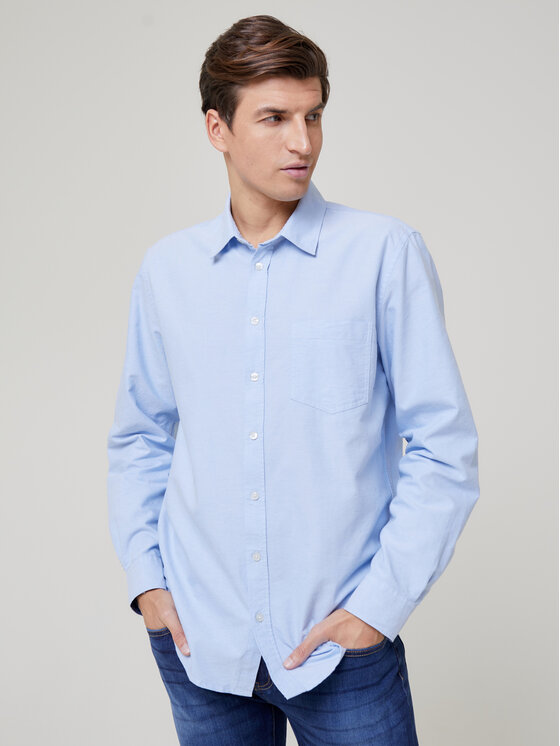 BIG STAR BIG STAR Koszula trixi_400 Niebieski Basic Fit