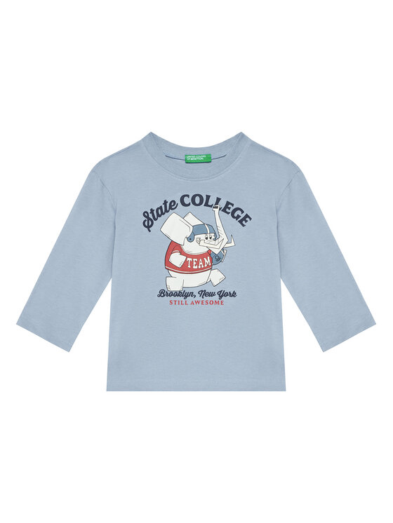 United Colors Of Benetton United Colors Of Benetton Bluse 35RYG10K4 Himmelblau Regular Fit