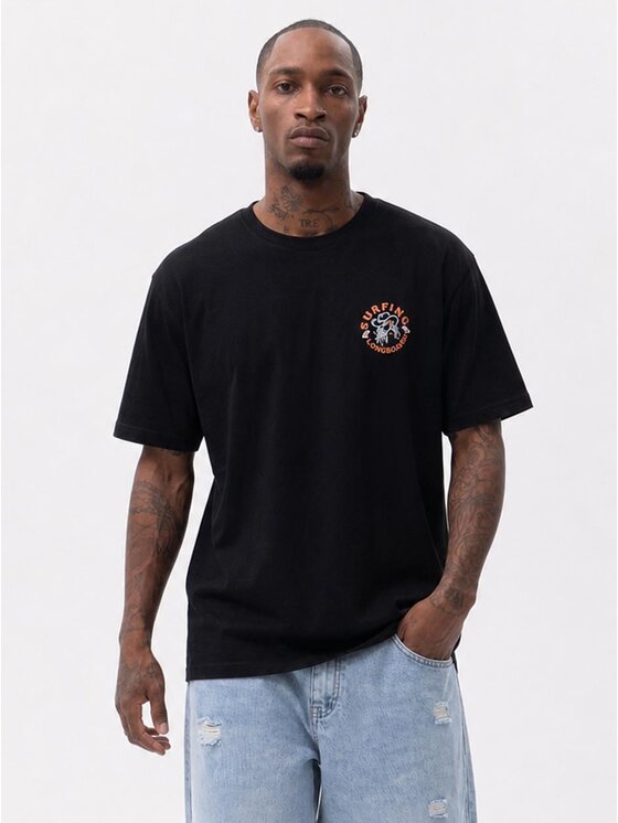 MyStars MyStars T-Shirt 132425 Czarny Regular Fit