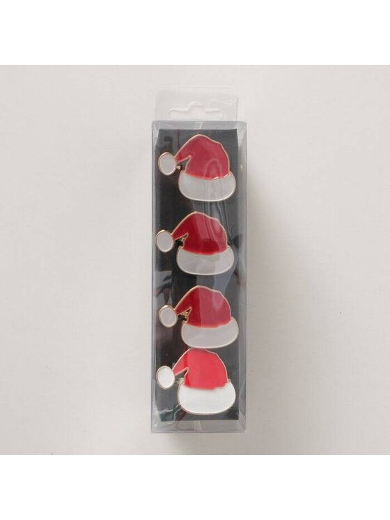 MIAhome MIAhome Obrączka na serwetki 4 szt. CAPPELLI 4,5x4x3,5 cm Złoty