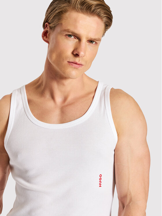 HUGO HUGO Komplet tank topów 50469778 Biały Slim Fit