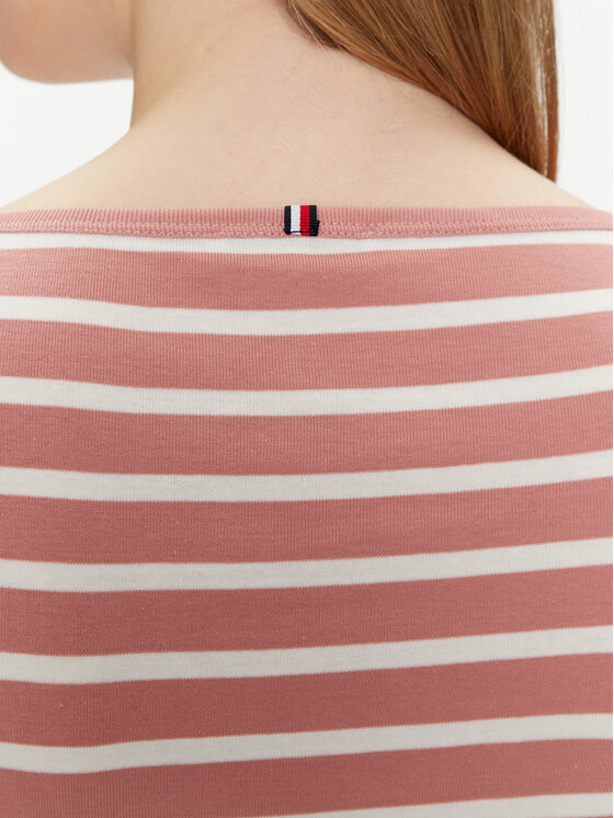 Tommy Hilfiger Tommy Hilfiger Bluză New Cody WW0WW40589 Roz Slim Fit