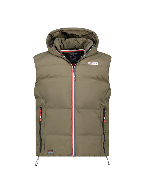 Geographical Norway Geographical Norway Kamizelka WZ6239H/GN-KAKI Zielony Reglan Fit