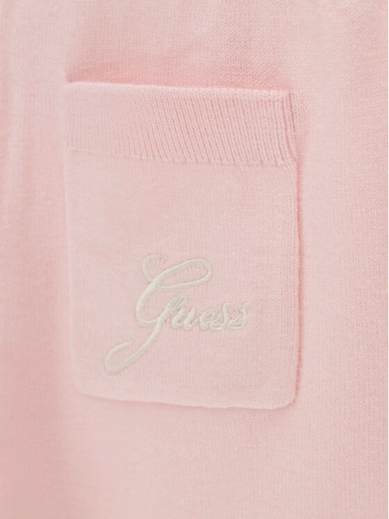 Guess Guess Komplet pulover in hlače iz blaga K6BG04 Z1291 Svetlo rožnata Regular Fit