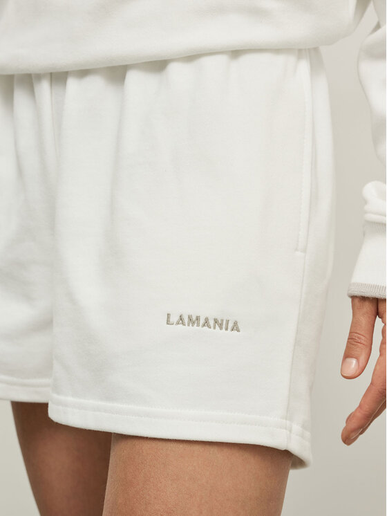 La Mania La Mania Pantaloncini sportivi CHIARO Bianco Classic Fit