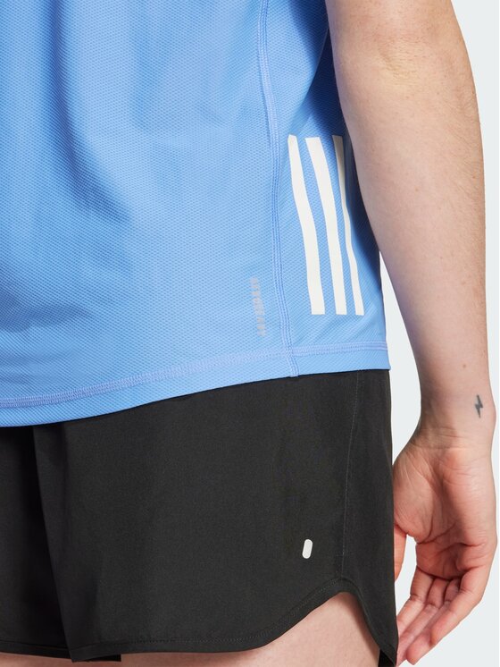 adidas adidas Koszulka techniczna Own The Run Błękitny Regular Fit