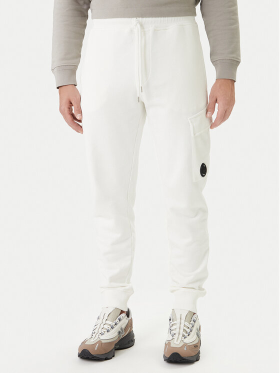 C.P. Company Pantaloni trening 20CMSP067A110044G Écru Regular Fit