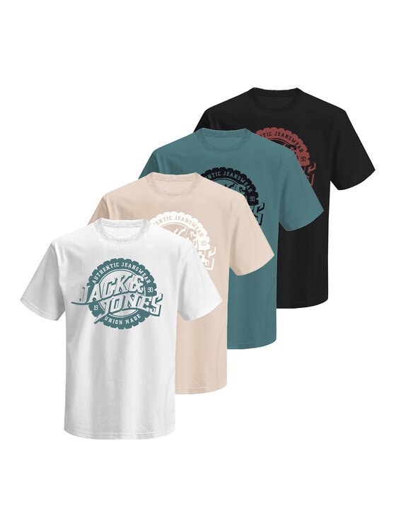 Jack & Jones Jack & Jones T-särkide komplekt Blubaron 12291659 Värviline Regular Fit