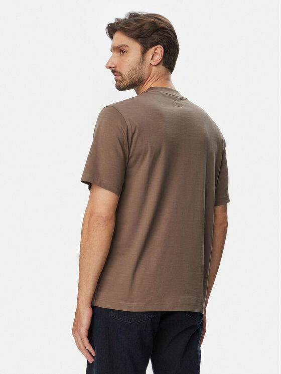 Jack & Jones Jack & Jones Tričko Blaowen Ss 12292397 Hnedá Regular Fit