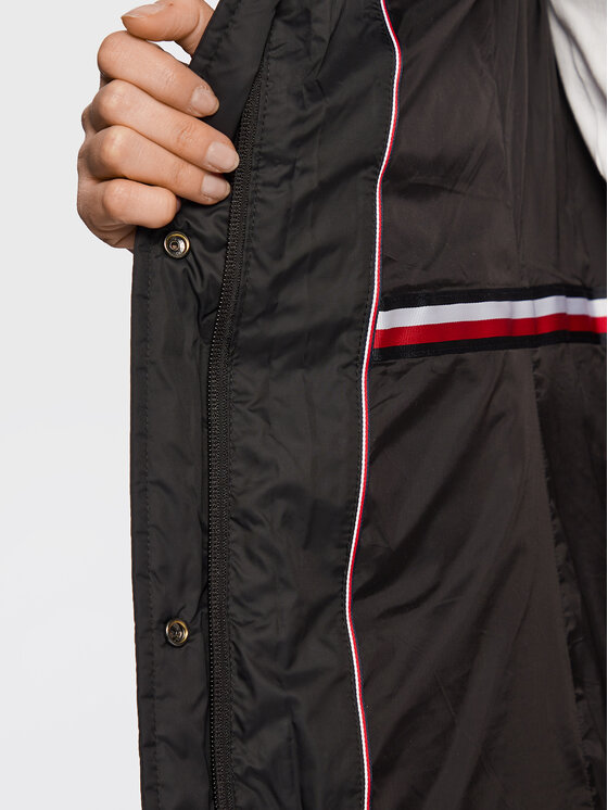Tommy Hilfiger Tommy Hilfiger Pūkinė striukė Tyra WW0WW37486 Juoda Regular Fit