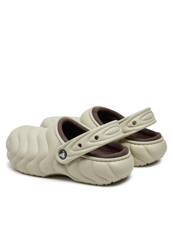 Crocs Crocs Шльопанці Classic Lined Overpuff Clog 210059 Бежевий