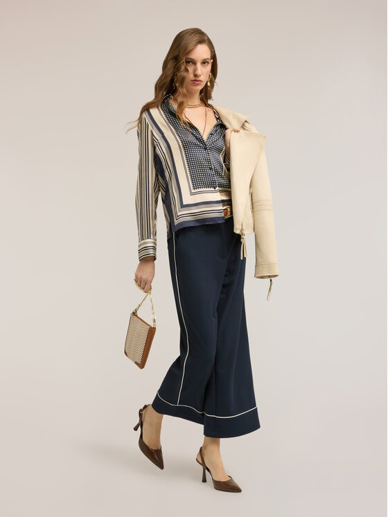 Motivi Motivi Camicia 5051Q000963N0R2 Blu Regular Fit