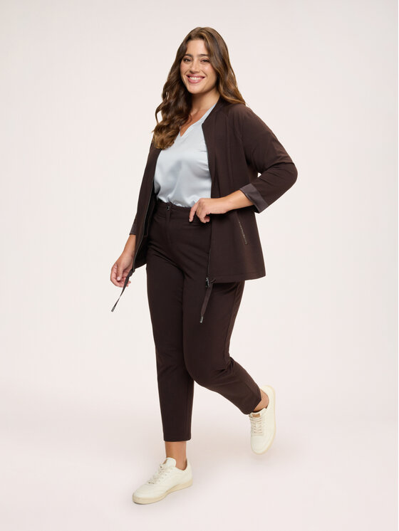 Fiorella Rubino Fiorella Rubino Spodnie materiałowe P857L002444N022 Brązowy Slim Fit