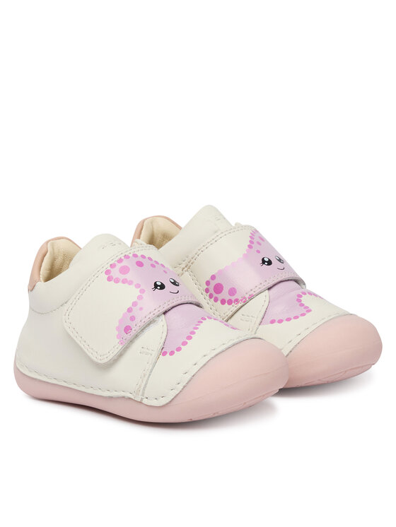 Geox Geox Īsi apavi B Tutim Girl B3540B 00085 C1Z8Z Balts