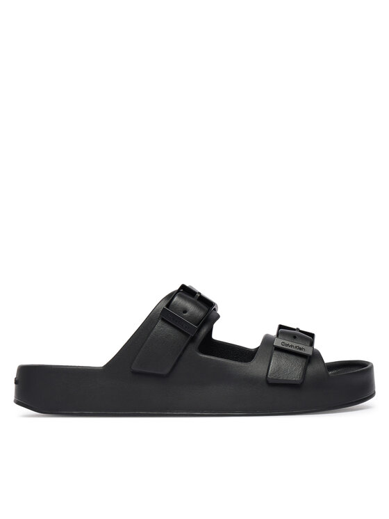 Calvin Klein Calvin Klein Šlepetės Ergon Eva Double Bar Sandal HM0HM02116 Juoda