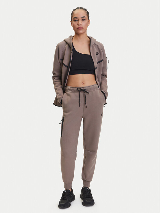 Nike Nike Mikina Tech Fleece Windrunner HV6747 Hnědá Regular Fit