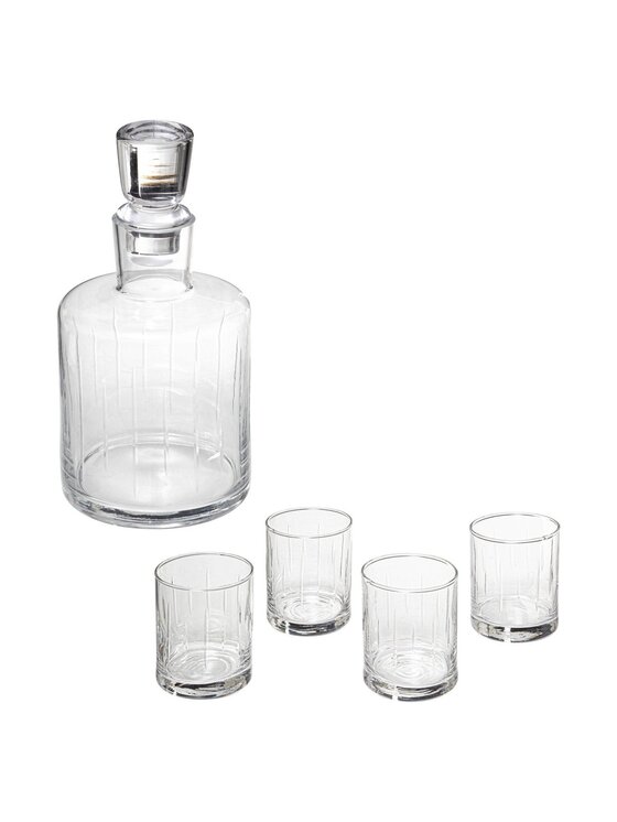 MIAhome MIAhome Karafka do whiskey i 4 szklanki Przezroczysty