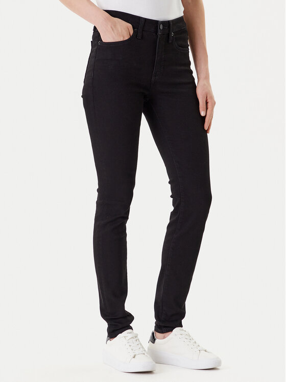 Calvin Klein Jeans Damskie Jeansy, rozmiar 31/LG, Czarne, LV047C777G