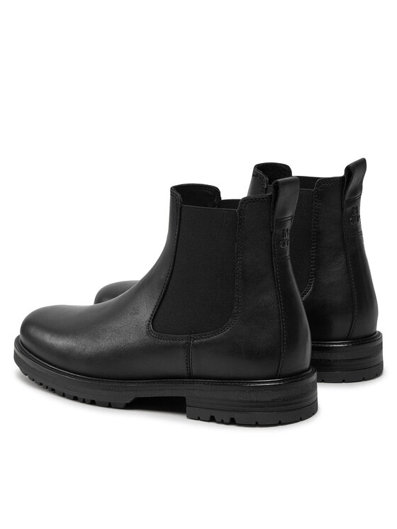 Marc O'Polo Marc O'Polo Kotníková obuv s elastickým prvkem 407 27385001 100 Černá