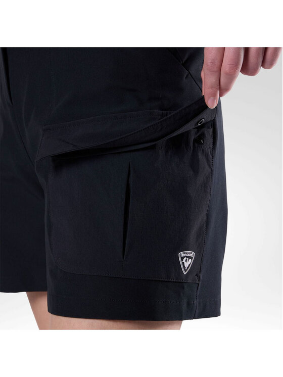 Rossignol Rossignol Szorty sportowe W Hiking Cargo Short 5' Czarny Relaxed Fit