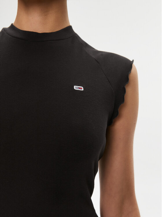 Tommy Jeans Tommy Jeans Φόρεμα καθημερινό Babylock DW0DW17928 Μαύρο Regular Fit