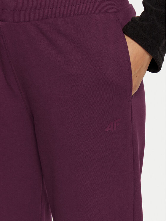 4F 4F Долнище анцуг 4FWMM00TTROF0945 Виолетов Regular Fit