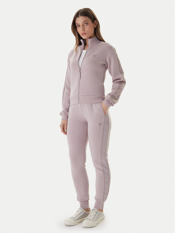 Guess Guess Pantaloni trening Allie Scuba V2YB18 K7UW2 Violet Regular Fit