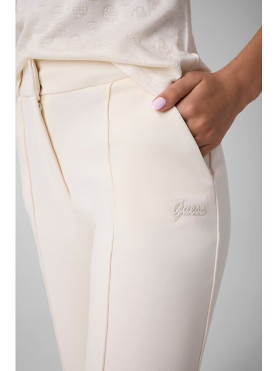 Guess Guess Spodnie materiałowe 183761 Beżowy Classic Fit