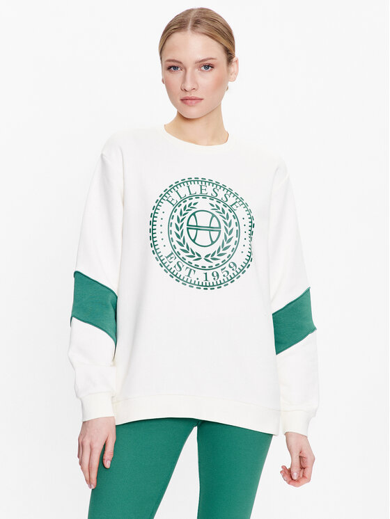 Ellesse Mikina Swansea SGR17952 Biela Relaxed Fit