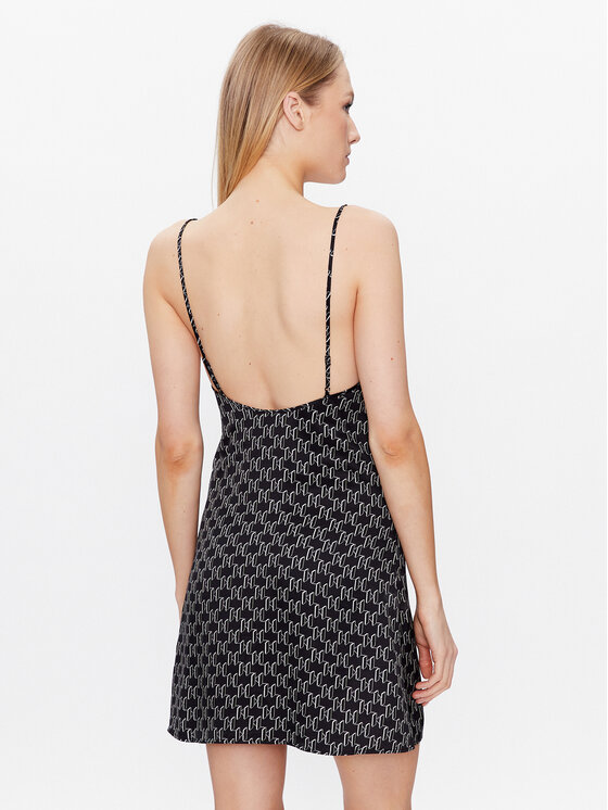 KARL LAGERFELD KARL LAGERFELD Spavaćica 225W2135 Crna Regular Fit