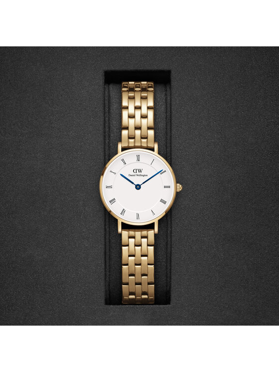 Daniel Wellington Daniel Wellington Ročna ura Petite Roman Numerals 5-Link DW00100682 Zlata