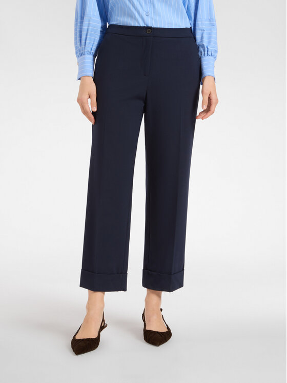 Elena Mirò Elena Mirò Spodnie materiałowe P801P000340N034 Niebieski Regular Fit